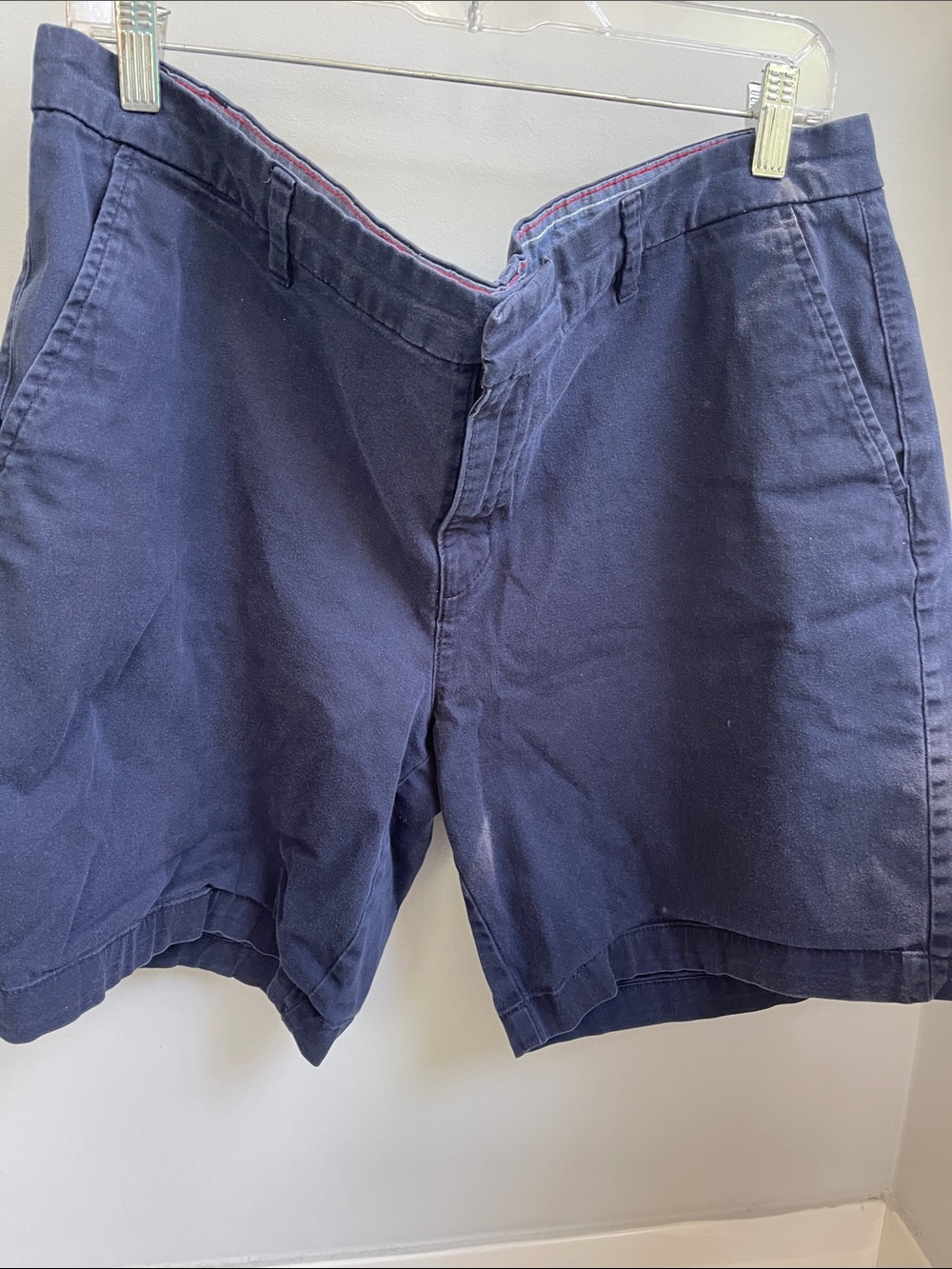Tommy Hilfiger Women’s Navy Flat-Front Cotton Shorts